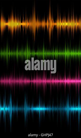 Musica onde sonore Illustrazione Vettoriale