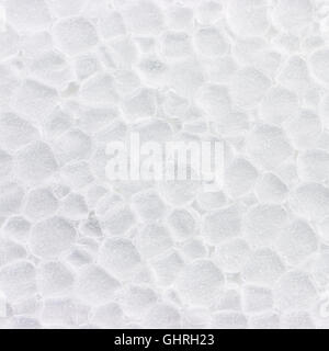 Bianco in plastica espansa sfondo texture Foto Stock