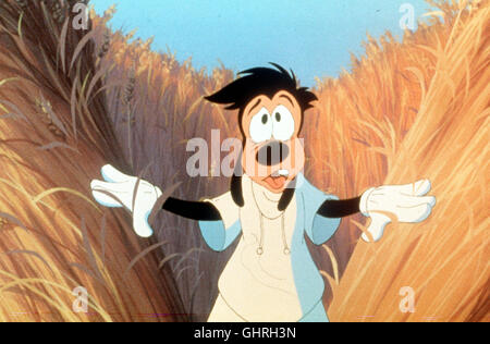 Pippo - Der Film A Pippo Movie USA 1995 Pippo nimmt seinen Sohn in den Ferien mit auf eine Campingtour. Der pubertieren-de Rebell Max jedoch ist gar nicht begeistert, weil er sein erstes Rendezvous mit der bezaubernden Roxanne verpasst. Max schämt sich für seinen linkischen Vater, doch als ihre Reise immer abenteuerlicher wird, kommen sich die beiden zwischen den Stromschnell-en des Grand Canyon und einem riesigen Rockkonzert näher. Regie: Kevin Lima aka. Un filmato di Pippo Foto Stock