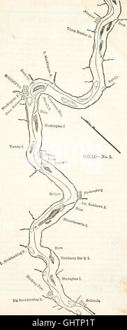 Il pilota occidentale - contenenti grafici del fiume Ohio, e del Mississippi, dalla bocca del Missouri al Golfo del Messico; accompagnata con le direzioni per la navigazione della stessa e un Foto Stock