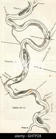 Il pilota occidentale - contenenti grafici del fiume Ohio, e del Mississippi, dalla bocca del Missouri al Golfo del Messico; accompagnata con le direzioni per la navigazione della stessa e un Foto Stock