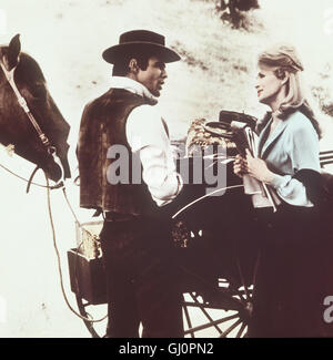 SAM WHISKEY Einer schönen Frau zuliebe soll Sam Whiskey Goldbarren aus einem gesunkenen Flußdampfer bergen - heimlich natürlich ... BURT REYNOLDS - Sam Whiskey Angie Dickinson - Laura Breckinridge Regie: Arnold Laven aka. Sam Whiskey Foto Stock