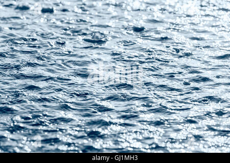 Superficie dell'acqua dopo molto heavy rain Foto Stock