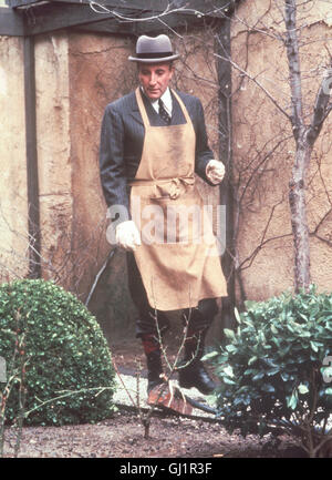 WILLKOMMEN il sig. Possibilità di essere lì USA 1979 - Hal Ashby il sig. possibilità (Peter Sellers) hat sein ganzes Leben als Gärtner in einer Vorstadtvila verbracht und sich um die Welt um ihn herum wenig gekümmert. Da er weder lesen noch schreiben kann, guerra sein einziger Kontakt zur Aussenwelt das Fernsehen. Regie: Hal Ashby aka. Essendo c Foto Stock