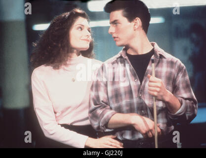 DIE FARBE DES GELDES- Carmen (Mary Elizabeth Mastrantonio) und Vincent (TOM CRUISE) hoffen auf das grosse Geld. Regie: Martin Scorsese aka. Il colore dei soldi Foto Stock