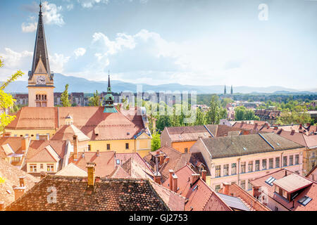 Città di Lubiana in Slovenia Foto Stock