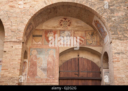 Arte sacra e museo civico, Torre Grossa, San Gimignano, Toscana, Italia Foto Stock