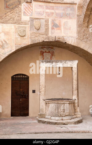 Arte sacra e museo civico, Torre Grossa, San Gimignano, Toscana, Italia Foto Stock