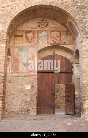 Arte sacra e museo civico, Torre Grossa, San Gimignano, Toscana, Italia Foto Stock