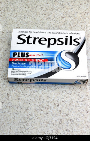 Strepsils - Gola losanghe intorpidente la gola per il mal di gola Foto Stock