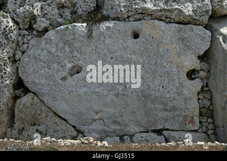 Ggantija tempio, Gozo Foto Stock