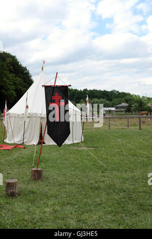 Festa medievale in Carpatian Troy, Trzcinica vicino a Rzeszow, Polonia,2016 Foto Stock