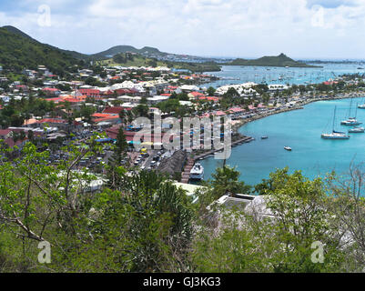 dh Marigot Waterfront ST MARTIN CARIBBEAN Bay e città ovest indie saint Martins porto francese isole di sottovento Foto Stock