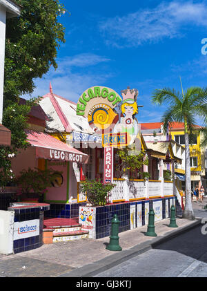 Dh Philipsburg ST MAARTEN CARAIBI L'Escargot cucina francese ristorante Foto Stock