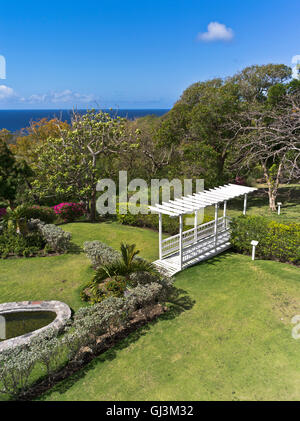 Dh Fairview grande casa ST KITTS CARAIBI vecchia casa coloniale museum Nelsons garden Foto Stock