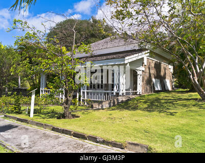 Dh fairview grande casa ST KITTS CARAIBI vecchia casa coloniale museum Nelsons garden building Foto Stock