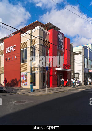 Dh Castries ST LUCIA CARAIBI KFC Kentucky Fried Chicken cafe Foto Stock