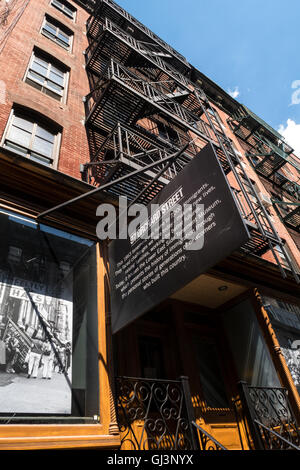 Il Lower East Side Tenement Museum, 97 Orchard Street, NYC Foto Stock