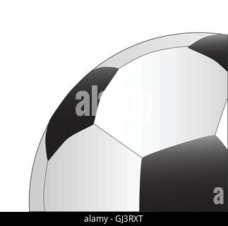 Un tipico soccer football isolate su uno sfondo bianco. Illustrazione Vettoriale