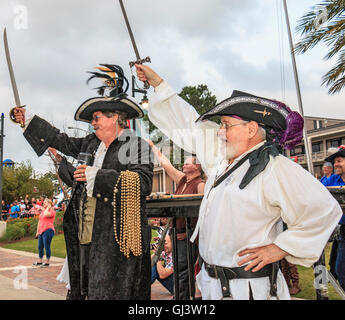 Giorni di contrabbando in Lake Charles, Louisiana, celebrando i giorni del pirata Jean Lafitte. Foto Stock