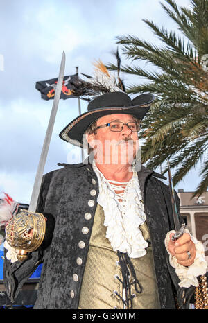 Giorni di contrabbando in Lake Charles, Louisiana, celebrando i giorni del pirata Jean Lafitte. Foto Stock