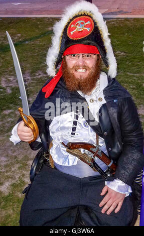 Giorni di contrabbando in Lake Charles, Louisiana, celebrando i giorni del pirata Jean Lafitte. Foto Stock