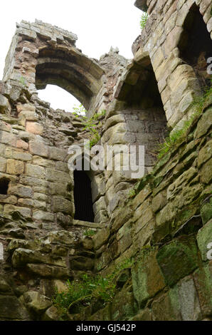 Il castello di metalli, Northumberland, Inghilterra Foto Stock