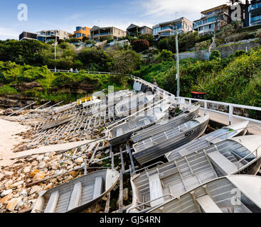 Vista delle barche a Gordons Bay a Sydney. Foto Stock