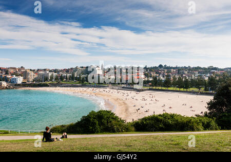 Panoramica di Coogee Beach a Sydney. Foto Stock