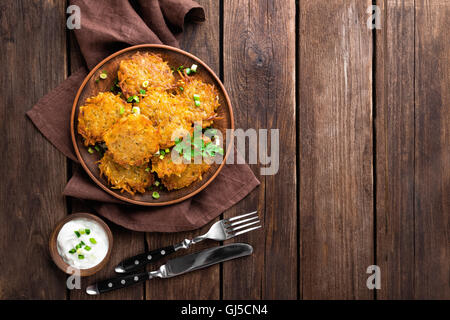 Frittelle di patate Foto Stock