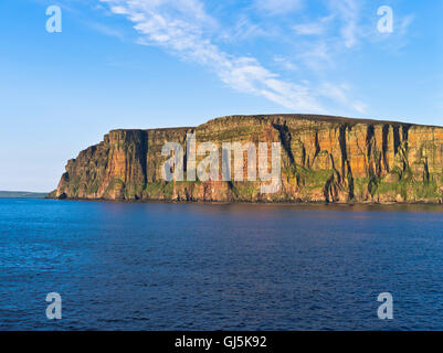 dh St Johns Head Scotland HOY ORKNEY Seacliff scogliere di arenaria Le più alte scogliere del Regno Unito Foto Stock
