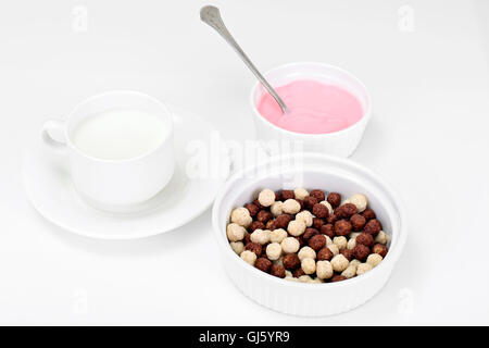 Il cioccolato di proteina la colazione Foto Stock