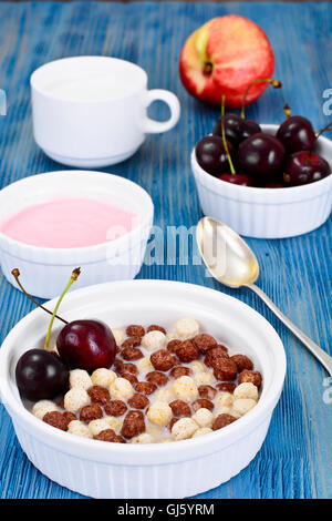 Il cioccolato di proteina la colazione Foto Stock