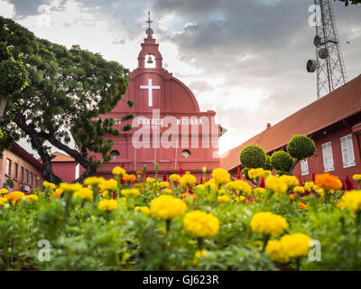 MALACCA, Malesia - 29 FEB: Malacca la Chiesa di Cristo di Dutch Square centro storico su Feb 29, 2016 in Malacca, Malesia. M Foto Stock