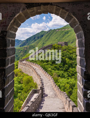 La Grande Muraglia della Cina Foto Stock