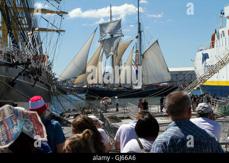 La baia di Brest, festival MARITTIMO Brest 2016 (Finistère, Brittany, Francia). Foto Stock