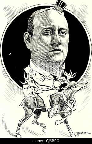 Questo lavoro del 1905 presenta una serie di schizzi di penna in bianco e nero che catturano la vita quotidiana e le personalità dei residenti di Cincinnati, riflettendo la cultura sociale della città. Foto Stock