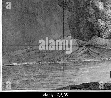 Un account del tardo eruzione del Vesuvio. In una lettera inviata da destra onorevole Sir William Hamilton, K. B. F. R. S. a Sir Joseph Banks, Bart. P. R. S. (1795) Foto Stock