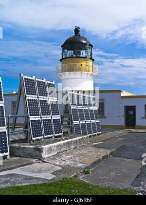dh North Lighthouse FAIR ISLE SHETLAND Pannelli solari Light house edifici Scozia pannello fotovoltaico uk fari pv sistema