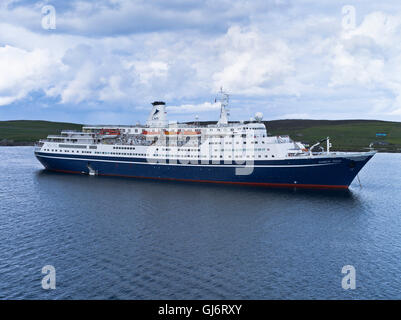 Dh Marco Polo la nave di crociera UK CMV nave da crociera Marco Polo lerwick shetland liner Foto Stock