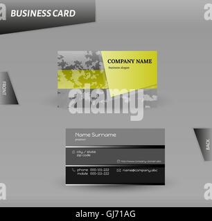 Il design moderno business card template vettoriale Illustrazione Vettoriale