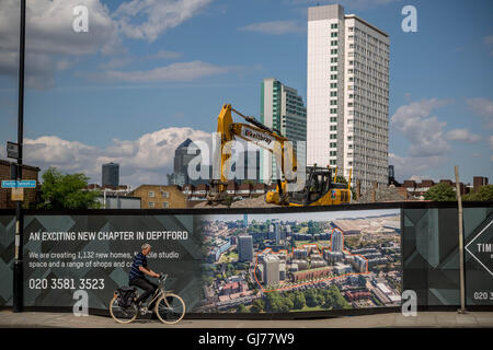 Alloggiamento in rigenerazione Deptford, South East London SE8, UK. Foto Stock