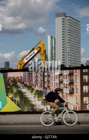 Alloggiamento in rigenerazione Deptford, South East London SE8, UK. Foto Stock