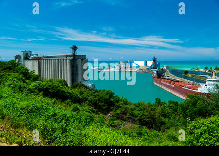 Impianto di sale e nolo nave sul Lago Huron, Goderich, Ontario, Canada Foto Stock