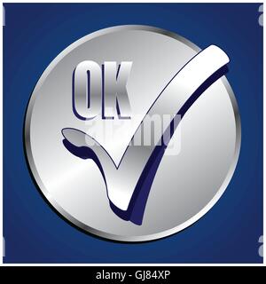 OK icona Illustrazione Vettoriale