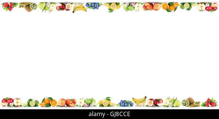 Frutti di colore arancione apple arance con copyspace spazio copia Foto Stock