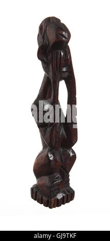 Statua africana di legno nero Foto Stock