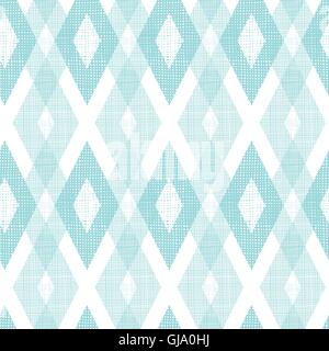 Pastello blu tessuto diamante ikat mostrando seamless sfondo pattern Illustrazione Vettoriale