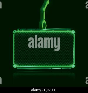 Il futuristico frame di testo Illustrazione Vettoriale