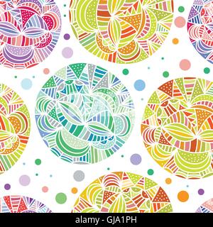 Disegnata a mano astratto sfondo doodle Illustrazione Vettoriale